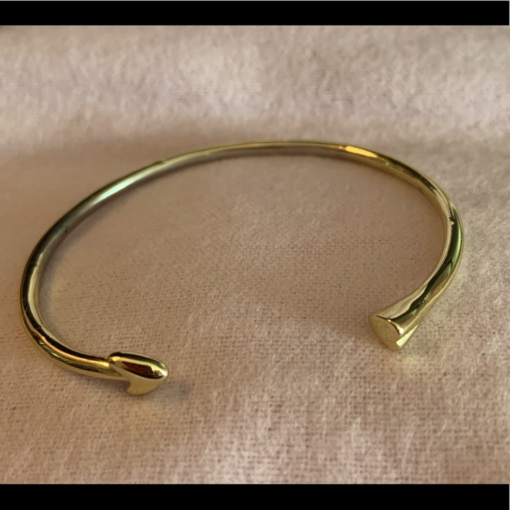 Melinda Maria gold heart cuff bracelet